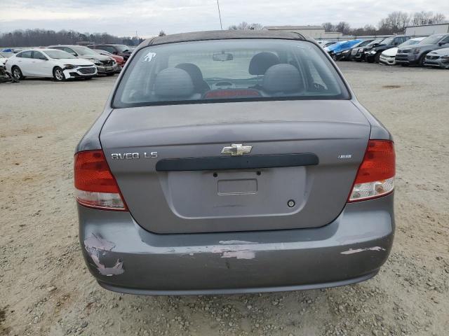 KL1TD566X6B550093 - 2006 CHEVROLET AVEO BASE SILVER photo 6