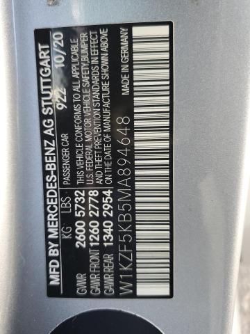 W1KZF5KB5MA894648 - 2021 MERCEDES-BENZ E 450 4MATIC SILVER photo 12