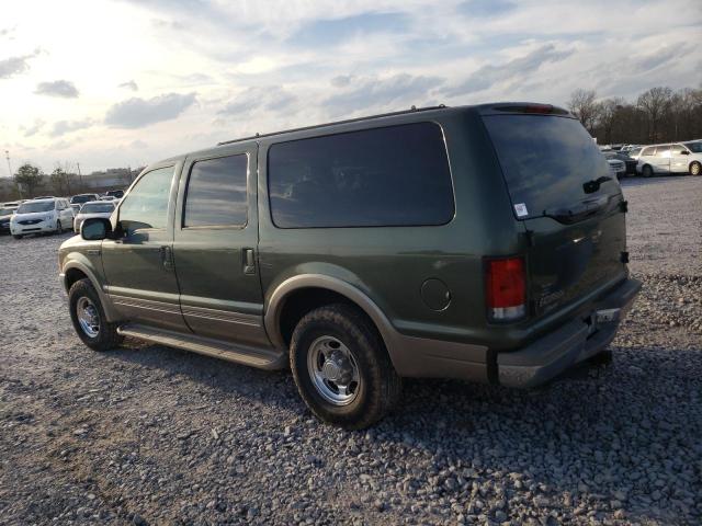 1FMNU42S9YEA74124 - 2000 FORD EXCURSION LIMITED GREEN photo 2