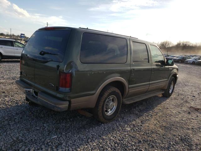 1FMNU42S9YEA74124 - 2000 FORD EXCURSION LIMITED GREEN photo 3