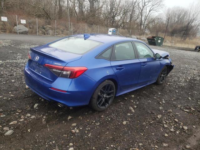 2HGFE2F5XNH503999 - 2022 HONDA CIVIC SPORT 蓝色 照片 3