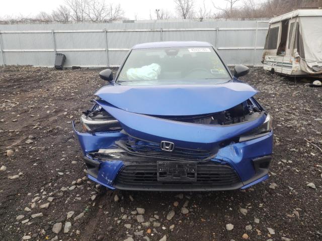 2HGFE2F5XNH503999 - 2022 HONDA CIVIC SPORT BLUE photo 5