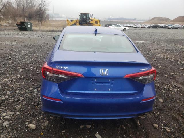 2HGFE2F5XNH503999 - 2022 HONDA CIVIC SPORT 蓝色 照片 6