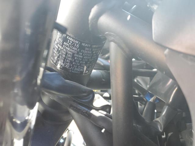 JKAEXEJ13HDA01280 - 2017 KAWASAKI EX650 J შავი ფოტო 10