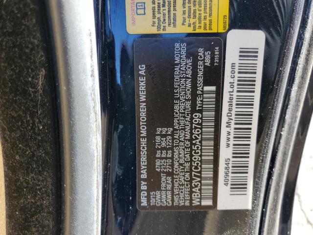 WBA3V7C59G5A26799 - 2016 BMW 428 I SULEV BLUE photo 12