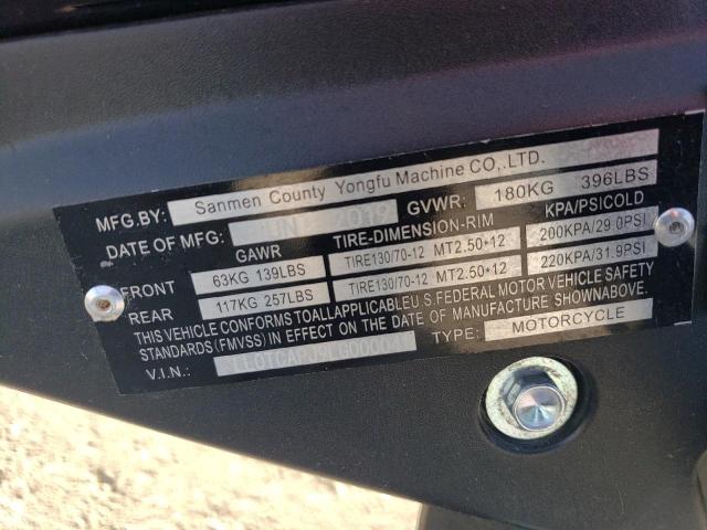 LL0TCAPJ9LG000041 - 2020 AMERICAN EAGLE SCOOTER RED photo 10