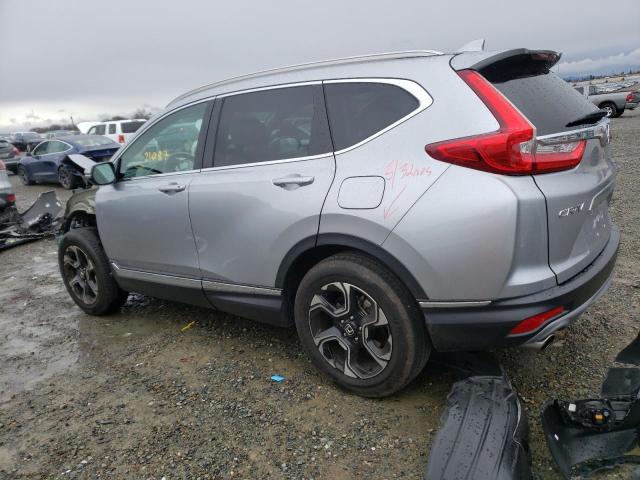 7FARW2H98JE040273 - 2018 HONDA CR-V TOURING SILVER photo 2