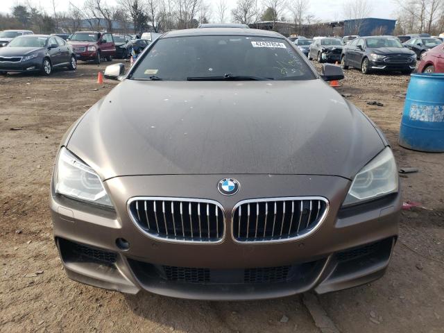 WBA6B4C50DDG67510 - 2013 BMW 650 XI GRAY photo 5