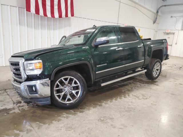 3GTU2VECXEG552197 - 2014 GMC SIERRA K1500 SLT GREEN photo 1