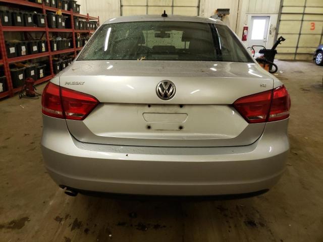 1VWBH7A37CC093439 - 2012 VOLKSWAGEN PASSAT SE SILVER photo 6