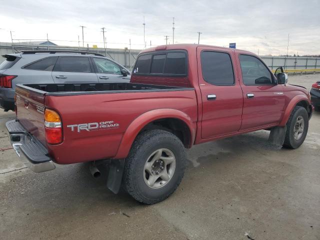5TEGN92N44Z327181 - 2004 TOYOTA TACOMA DOUBLE CAB PRERUNNER MAROON photo 3