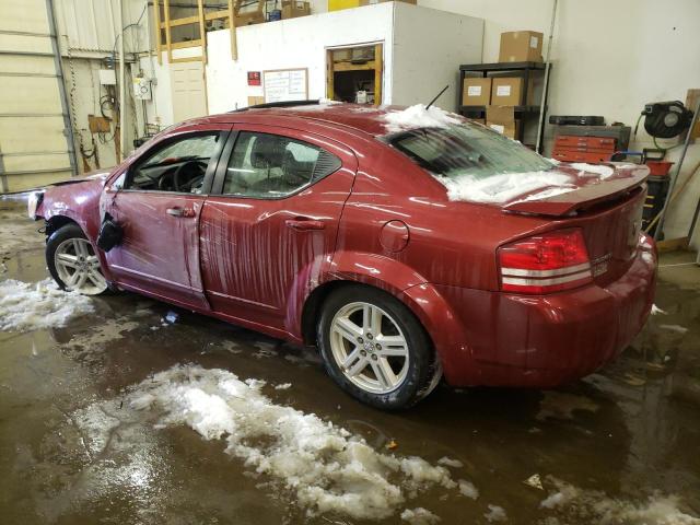 1B3CC5FB1AN186003 - 2010 DODGE AVENGER R/T RED photo 2