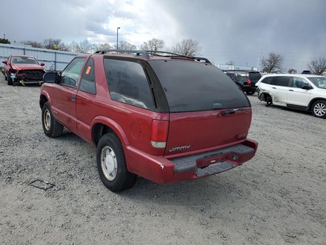 1GKCS18W91K197184 - 2001 GMC JIMMY BURGUNDY photo 2