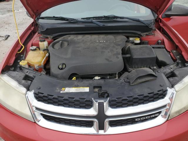1B3BD4FG5BN540136 - 2011 DODGE AVENGER EXPRESS BURGUNDY photo 11