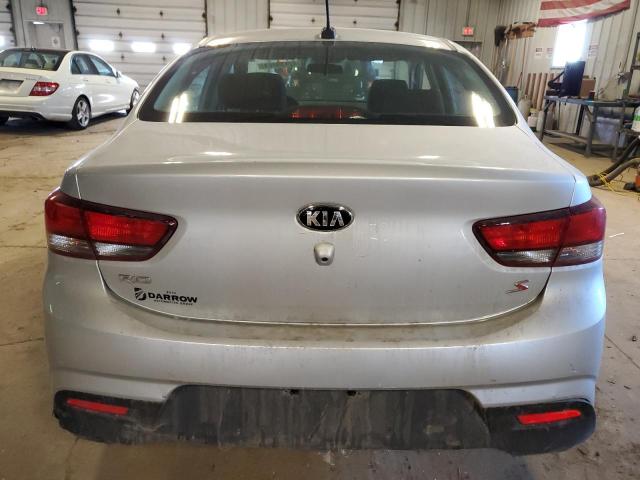 3KPA24AB7JE142845 - 2018 KIA RIO LX SILVER photo 6