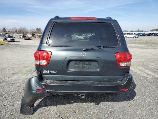 5TDZT34A16S276325 - 2006 TOYOTA SEQUOIA SR5 GREEN photo 6