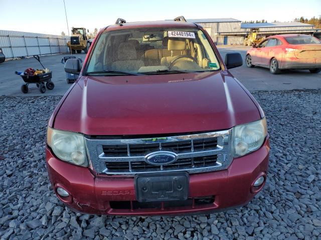 1FMCU93G89KA14322 - 2009 FORD ESCAPE XLT MAROON photo 5