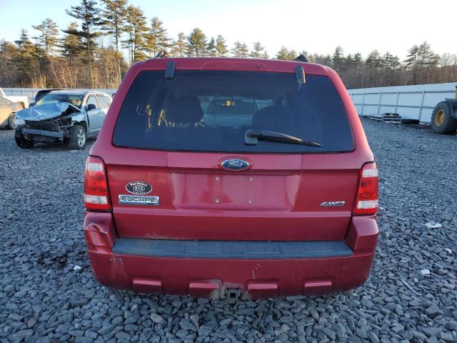 1FMCU93G89KA14322 - 2009 FORD ESCAPE XLT MAROON photo 6