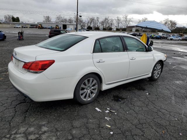 4T1BK3DB3BU384234 - 2011 TOYOTA AVALON BASE WHITE photo 3