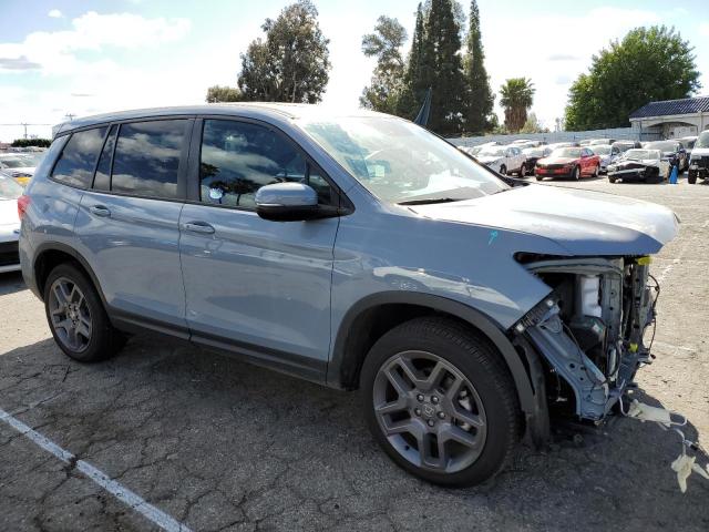 5FNYF7H54NB004510 - 2022 HONDA PASSPORT EXL Azul foto 4