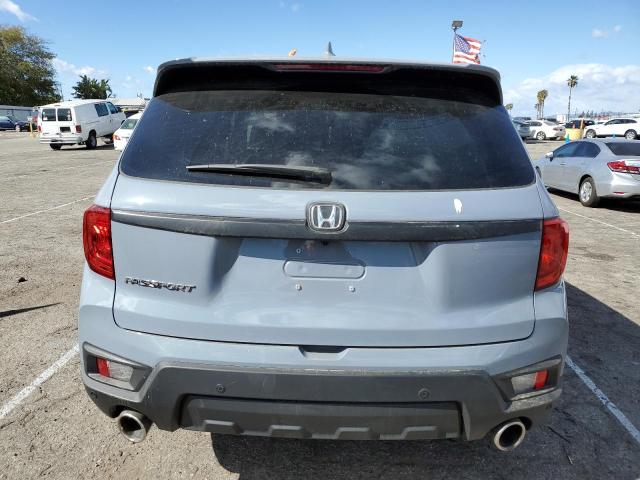 5FNYF7H54NB004510 - 2022 HONDA PASSPORT EXL Azul foto 6