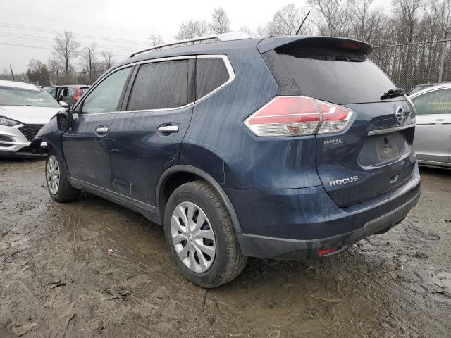 KNMAT2MV7GP632637 - 2016 NISSAN ROGUE S BLUE photo 2