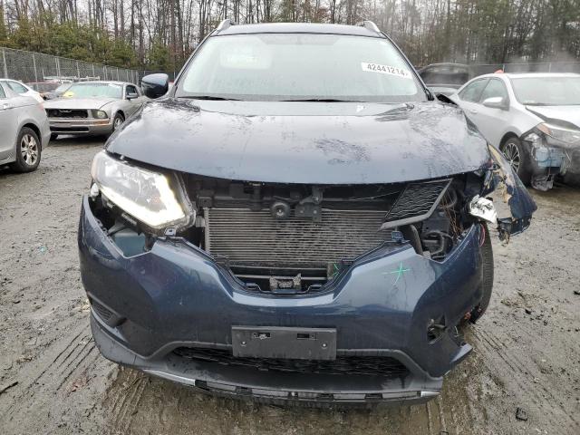 KNMAT2MV7GP632637 - 2016 NISSAN ROGUE S BLUE photo 5