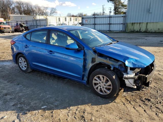 5NPD74LF0HH200203 - 2017 HYUNDAI ELANTRA SE BLUE photo 4