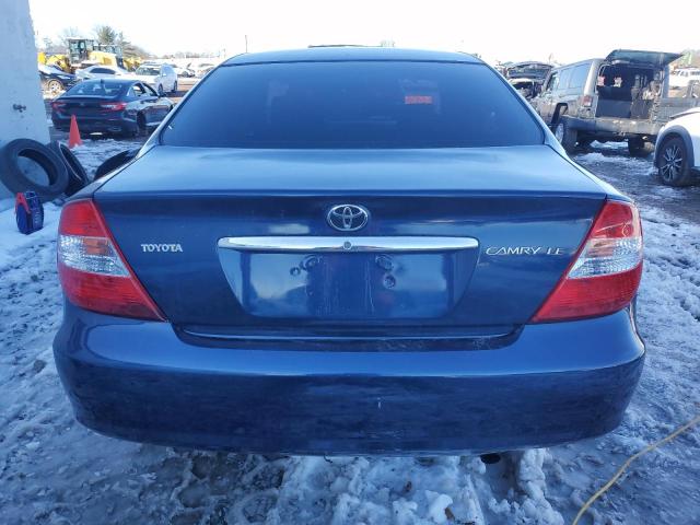 4T1BE32K04U355318 - 2004 TOYOTA CAMRY LE BLUE photo 6