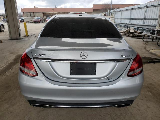 55SWF4KB7FU093784 - 2015 MERCEDES-BENZ C 300 4MATIC SILVER photo 6