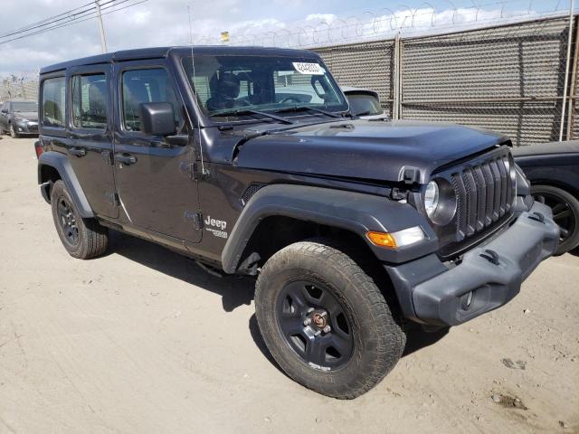 1C4HJXDN5JW262576 - 2018 JEEP WRANGLER U SPORT GRAY photo 4