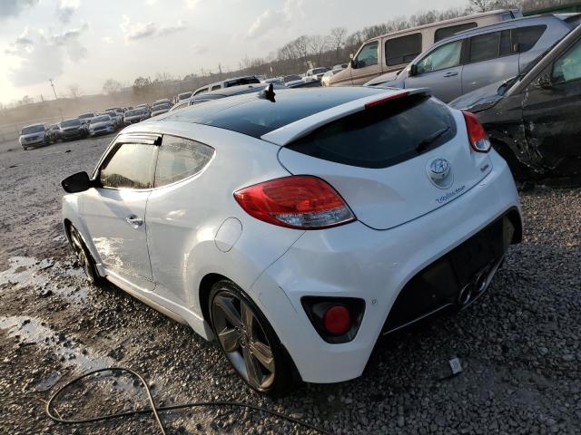 KMHTC6AE2EU193491 - 2014 HYUNDAI VELOSTER TURBO WHITE photo 2