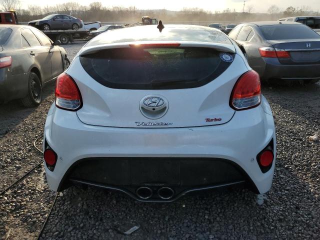 KMHTC6AE2EU193491 - 2014 HYUNDAI VELOSTER TURBO WHITE photo 6