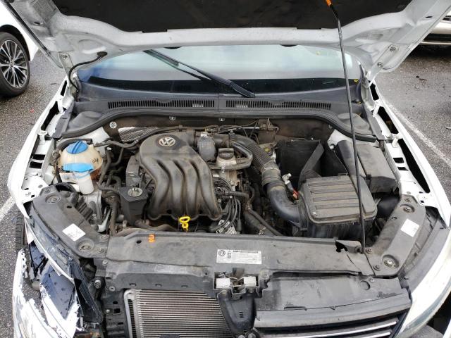 3VW2K7AJ4EM431557 - 2014 VOLKSWAGEN JETTA BASE WHITE photo 11