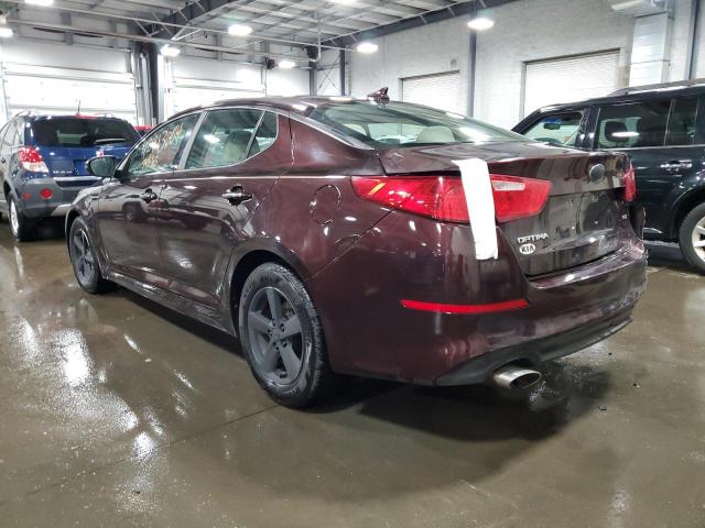 5XXGM4A72FG394291 - 2015 KIA OPTIMA LX BURGUNDY photo 2