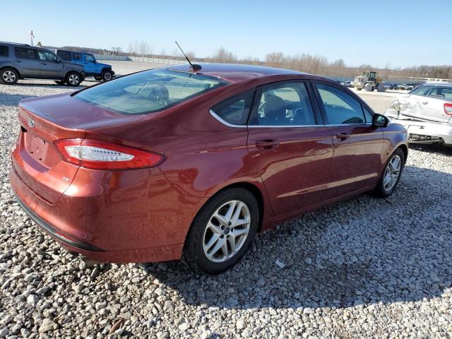 3FA6P0H77ER175611 - 2014 FORD FUSION SE BURGUNDY photo 3