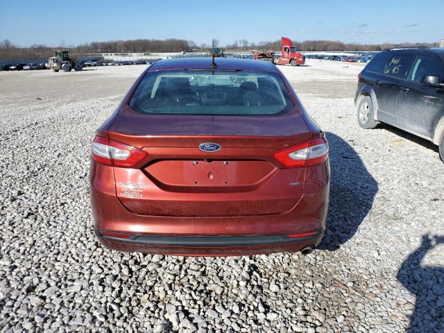 3FA6P0H77ER175611 - 2014 FORD FUSION SE BURGUNDY photo 6