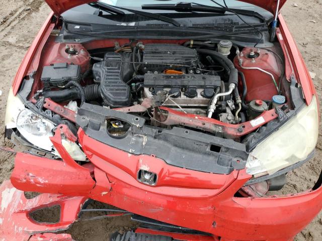 1HGES16385L008698 - 2005 HONDA CIVIC DX VP Կարմիր լուսանկար 11