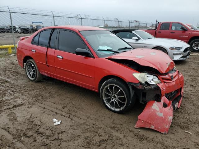 1HGES16385L008698 - 2005 HONDA CIVIC DX VP Կարմիր լուսանկար 4