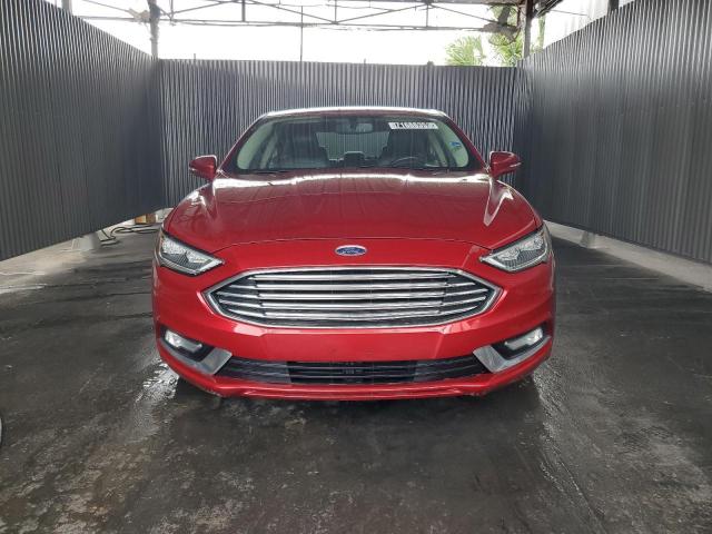 3FA6P0HD6HR268629 - 2017 FORD FUSION SE BURGUNDY photo 5