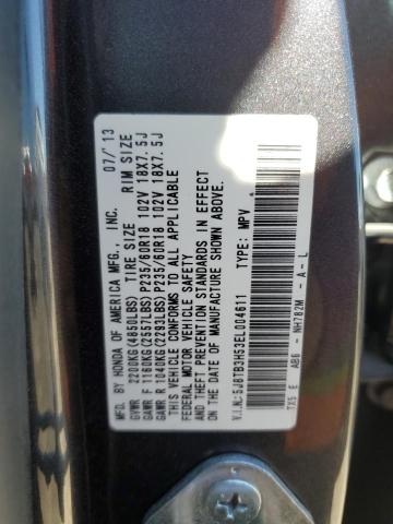 5J8TB3H53EL004611 - 2014 ACURA RDX TECHNOLOGY SILVER photo 13