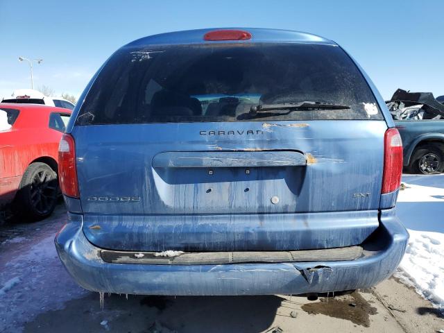 1D4GP45R87B143742 - 2007 DODGE CARAVAN SXT BLUE photo 6