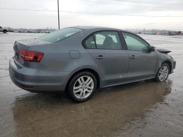 3VW2B7AJ4JM233085 - 2018 VOLKSWAGEN JETTA S GRAY photo 3