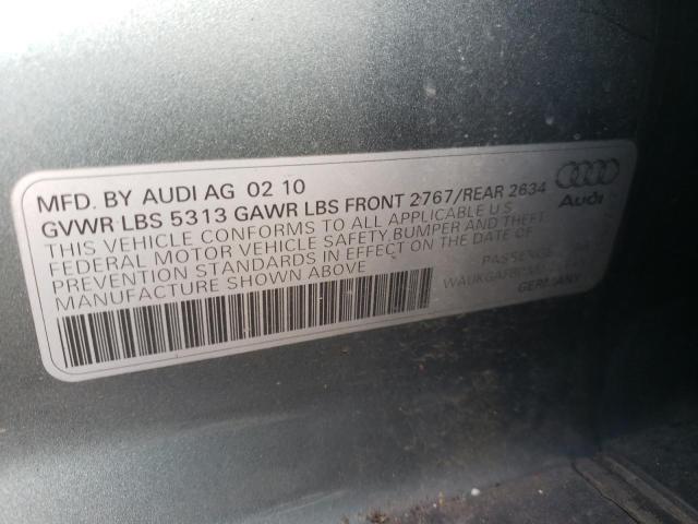 WAUKGAFB0AN057643 - 2010 AUDI A6 PRESTIGE ტურკოუსი ფოტო 12
