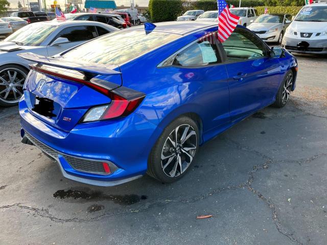 2HGFC3A55HH755201 - 2017 HONDA CIVIC SI BLUE photo 4