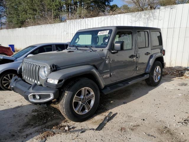 1C4HJXEN4MW592504 - 2021 JEEP WRANGLER U SAHARA GRAY photo 1