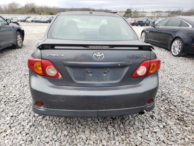 2T1BU4EE9AC520553 - 2010 TOYOTA COROLLA BASE GRAY photo 6