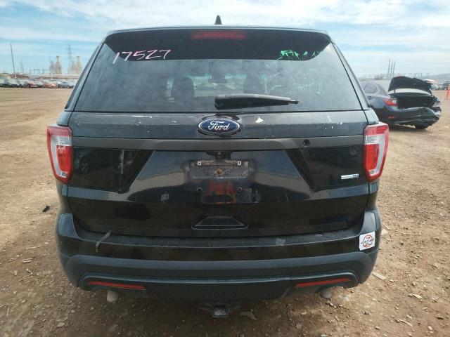 1FM5K8AR6HGB55744 - 2017 FORD EXPLORER POLICE INTERCEPTOR BLACK photo 6