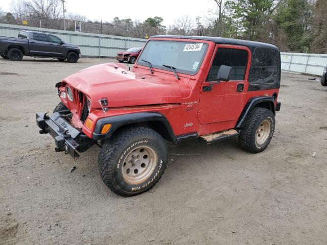 1J4FY19S2WP724134 - 1998 JEEP WRANGLER / SPORT RED photo 1