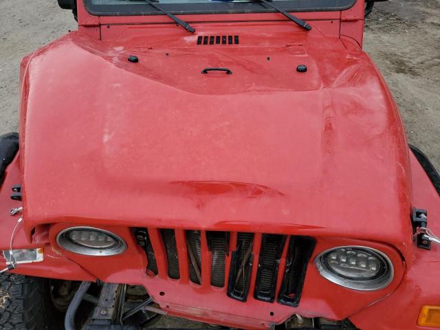 1J4FY19S2WP724134 - 1998 JEEP WRANGLER / SPORT RED photo 11